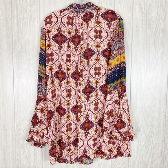 Umgee | Boho Bell Sleeve Tassel Dress Size Small - Picture 3 of 12
